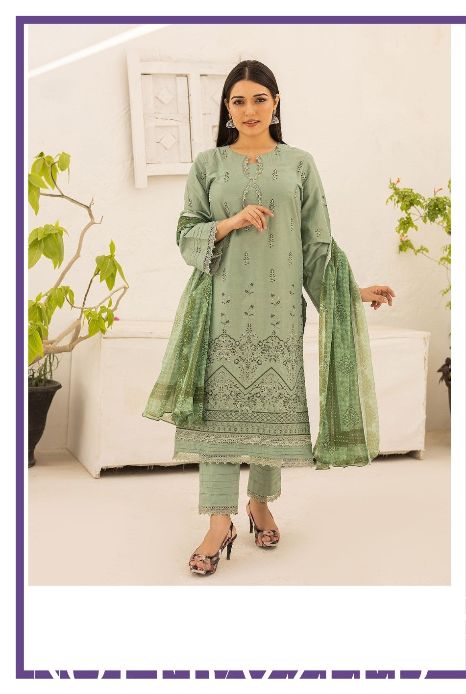 RUHI V1 # 1 Unstitched Luxury Lawn