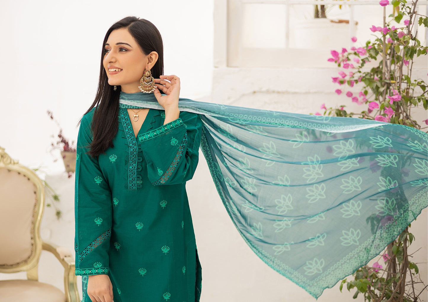 RUHI V1 # 7 Unstitched Luxury Lawn