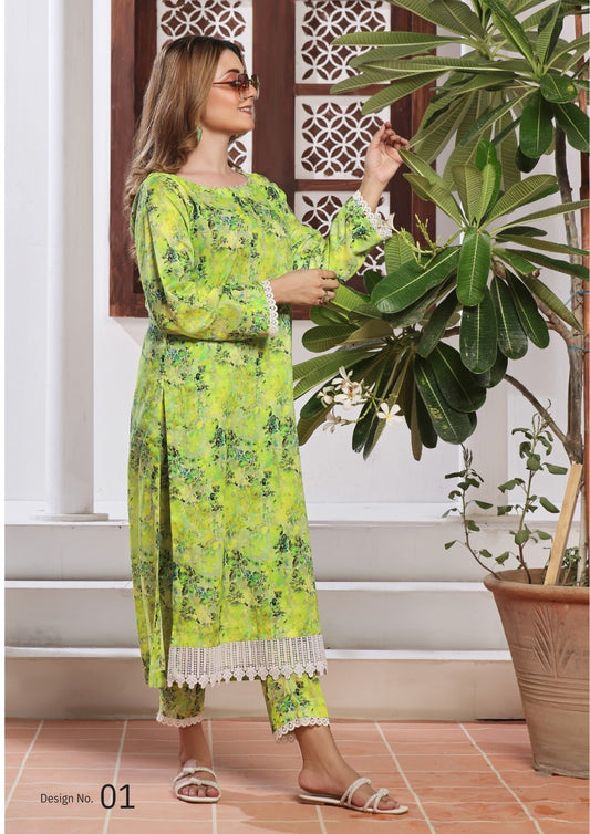 HAREEM # 1 Unstitched 2 PC Midsummer Lawn