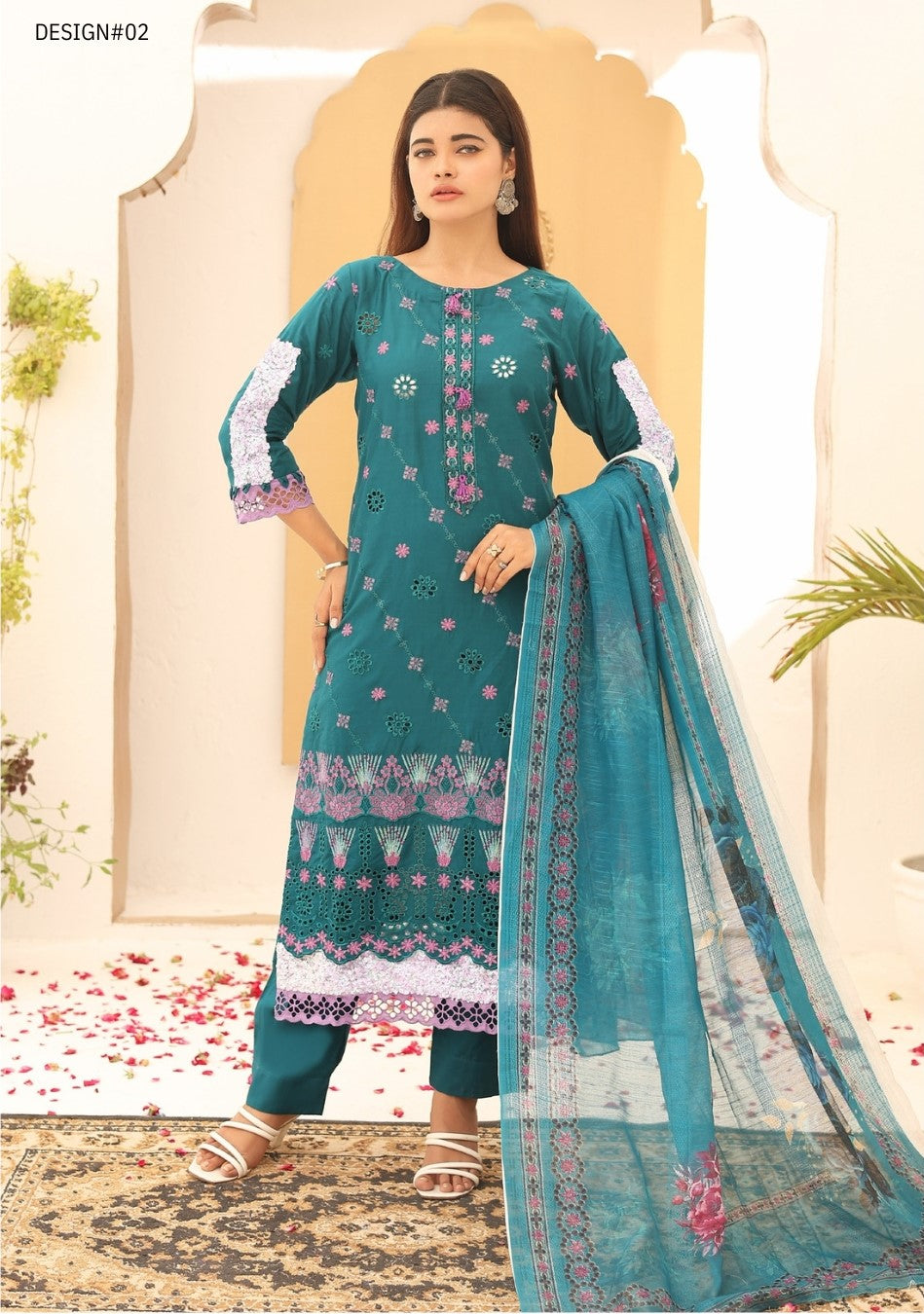 RUHI V2 # 2 Unstitched Luxury Lawn