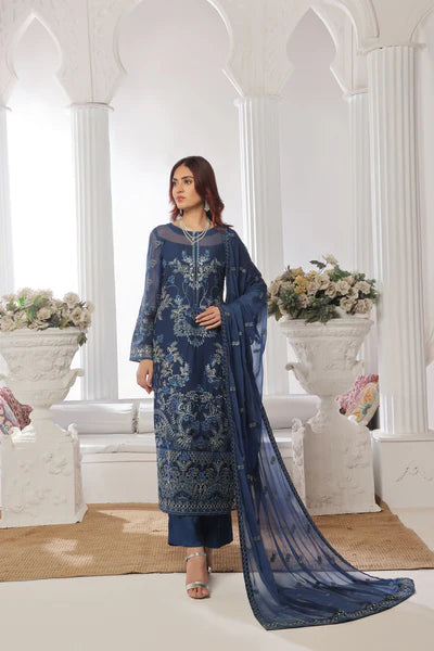 UROOJ # 2 Unstitched 3 piece Luxury Chiffon