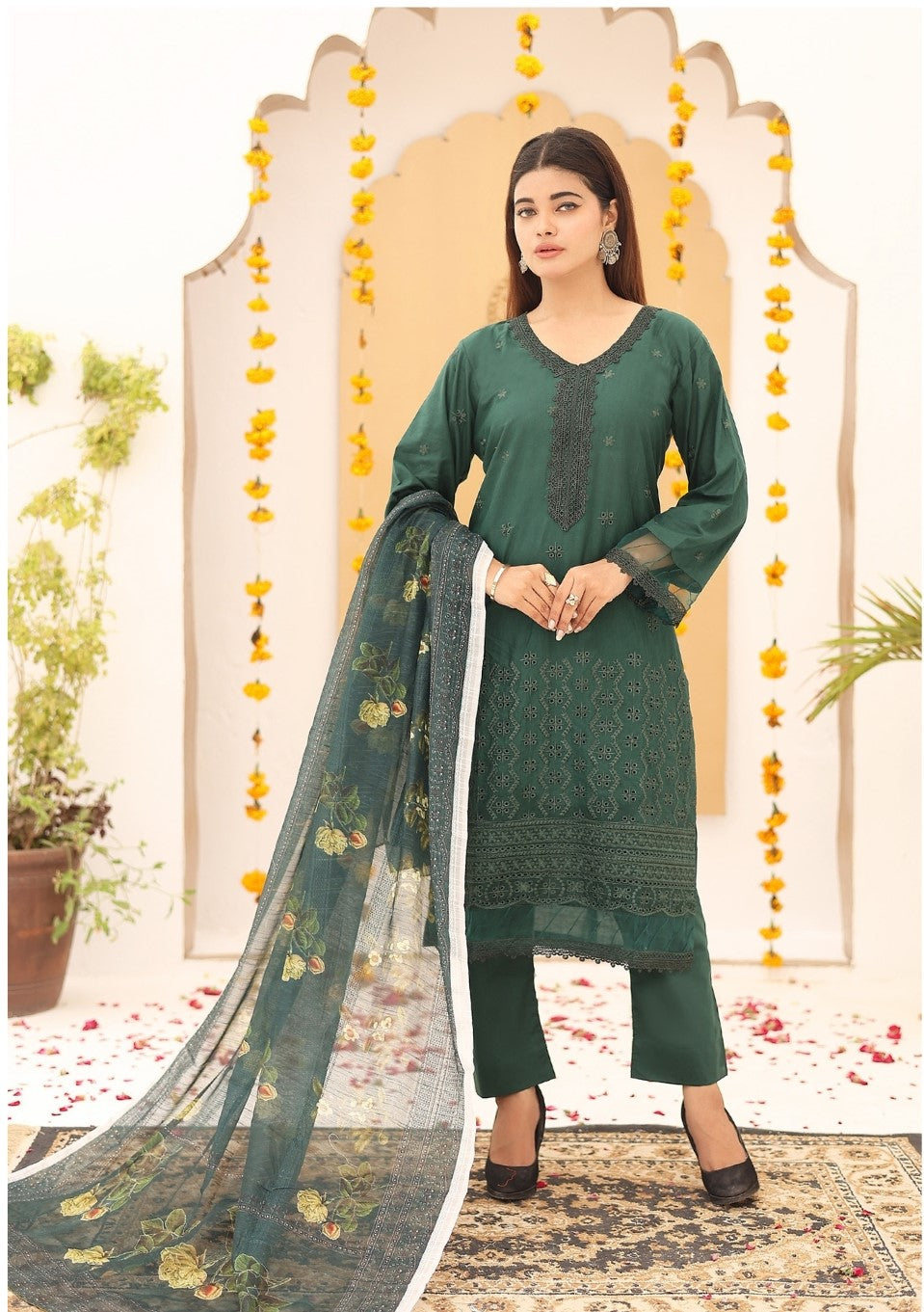 RUHI V2 # 3 Unstitched Luxury Lawn