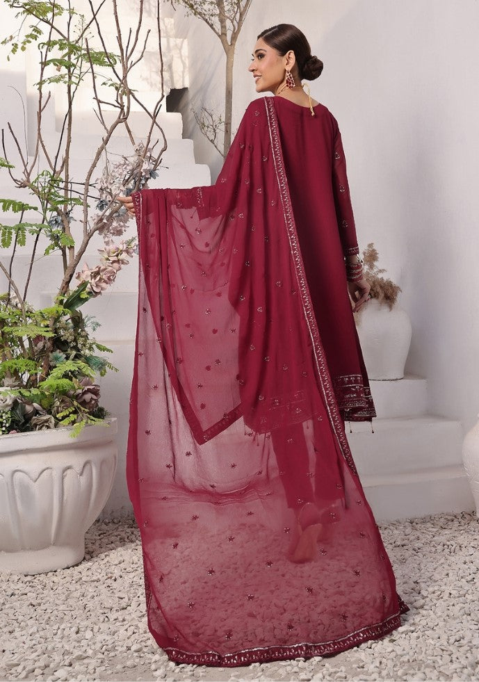 ZOYA # 3 - Unstitched 3 piece Embroidered Chiffon