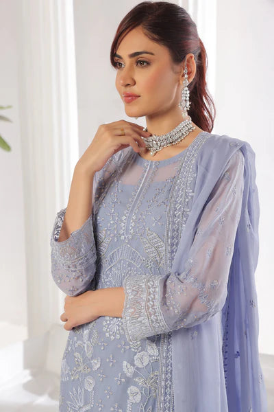 UROOJ # 4 Unstitched 3 piece Luxury Chiffon