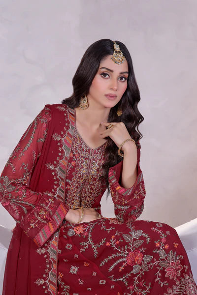 SARIKA # 4 Unstitched 3 Pc Luxury Chiffon