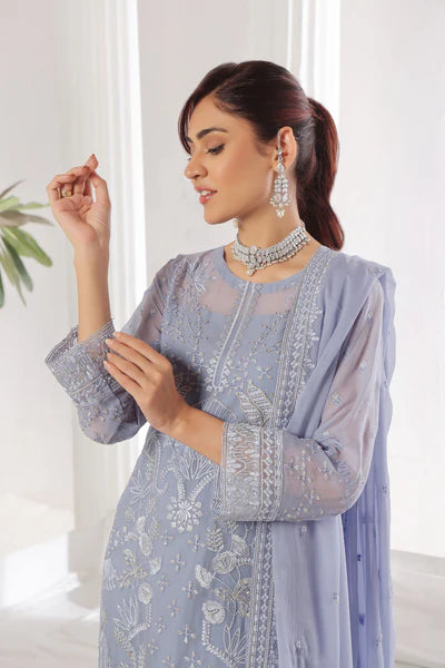 UROOJ # 4 Unstitched 3 piece Luxury Chiffon