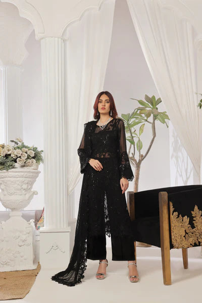 UROOJ # 5 Unstitched 3 piece Luxury Chiffon