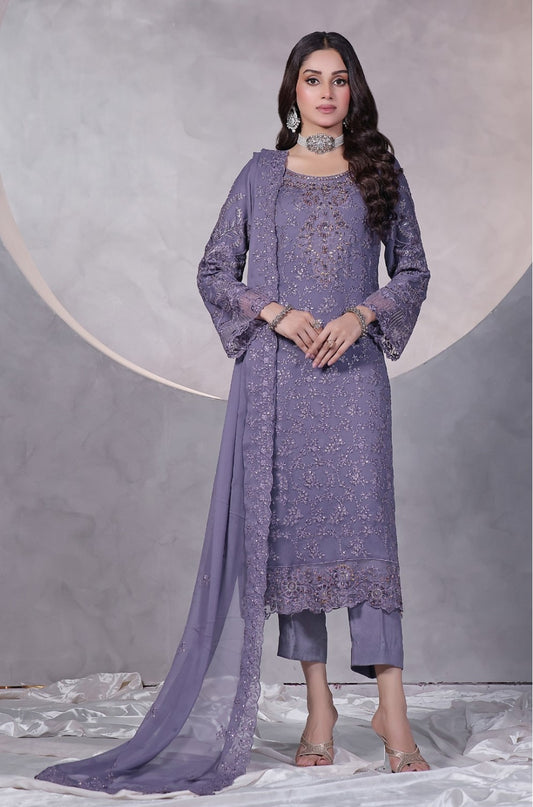 SARIKA # 5 Unstitched 3 Pc Luxury Chiffon