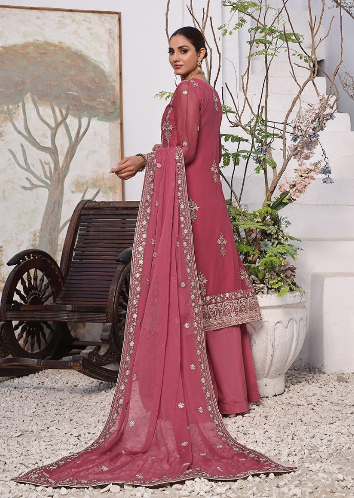 ZOYA # 5 - Unstitched 3 piece Embroidered Chiffon