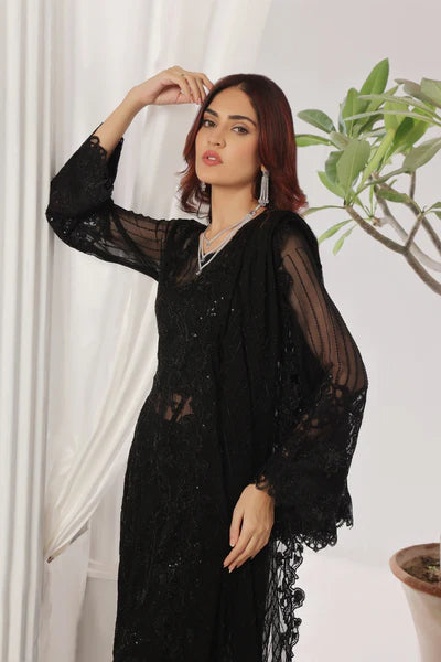 UROOJ # 5 Unstitched 3 piece Luxury Chiffon