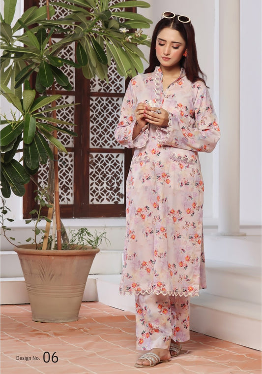 HAREEM # 6 Unstitched 2 PC Midsummer Lawn