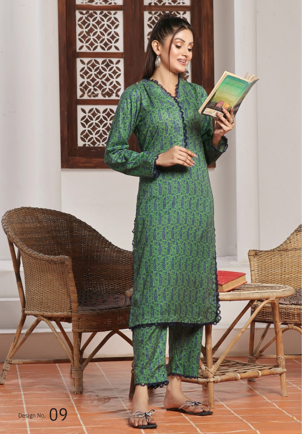 HAREEM # 9 Unstitched 2 PC Midsummer Lawn